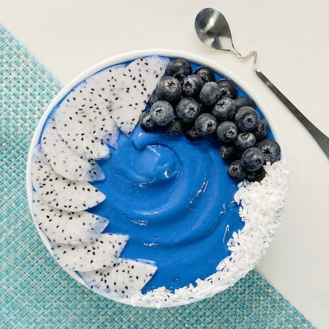 Blue Spirulina Superfood Smoothie Bowl Recipe