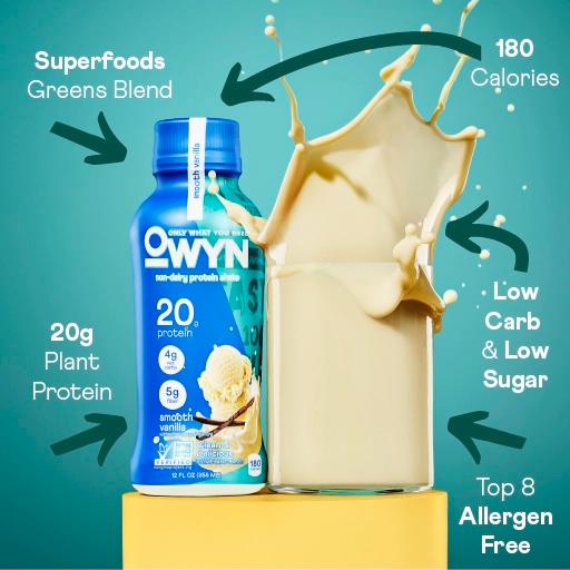 OWYN Protein Shakes - Smooth Vanilla - Features