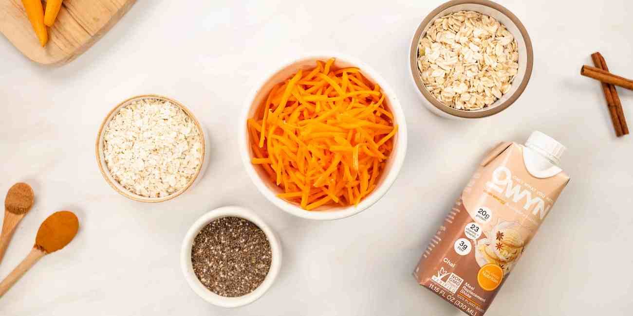 Carrot Cake Overnight Oats Ingredients