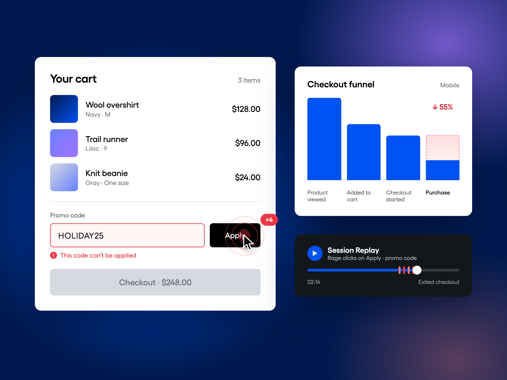 Find Your Holiday Checkout Friction Before Peak Traffic Does