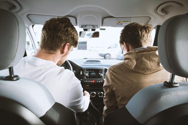 people in the car