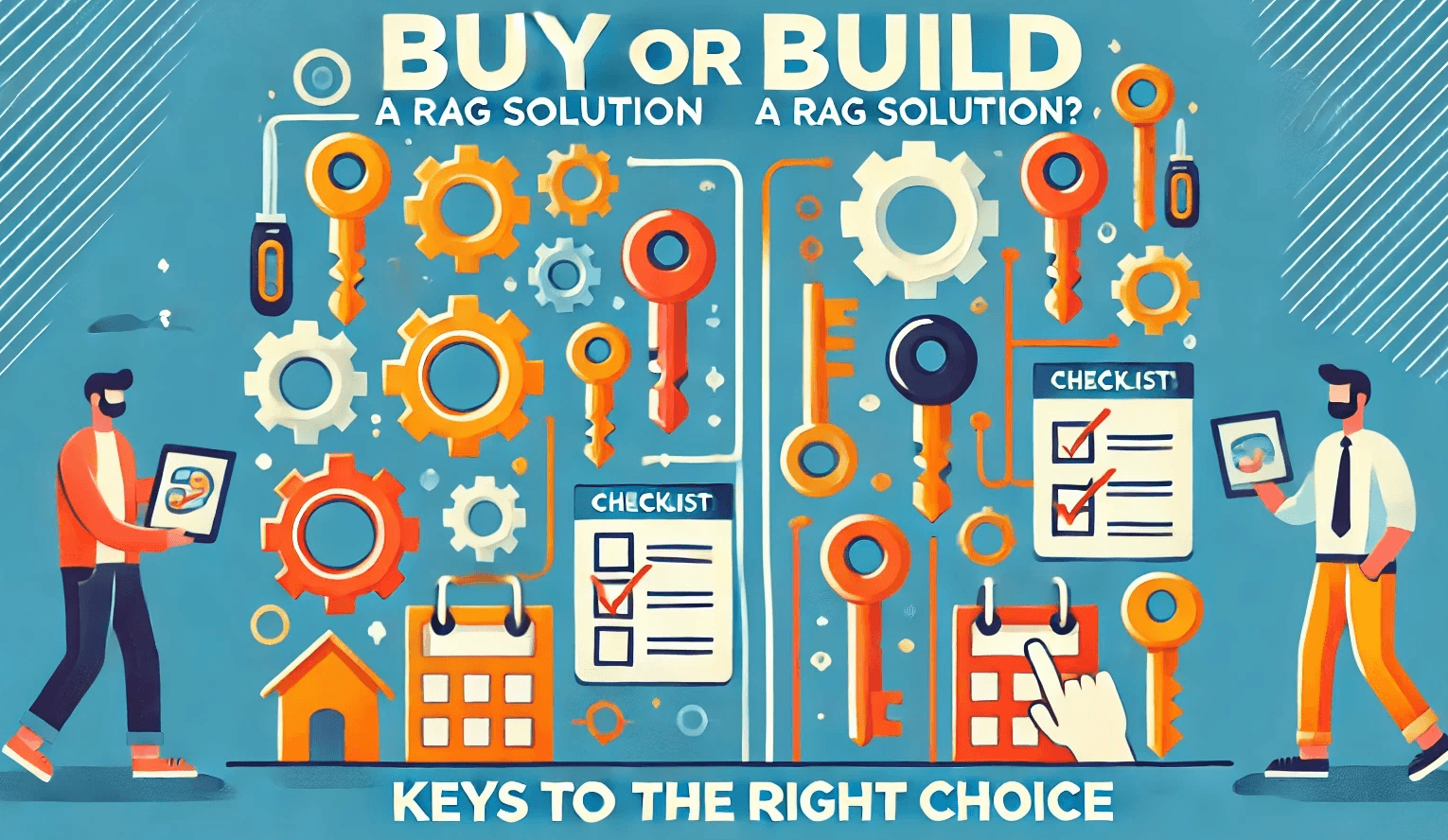 Illustration : LA question : Acheter ou Construire une solution RAG ?