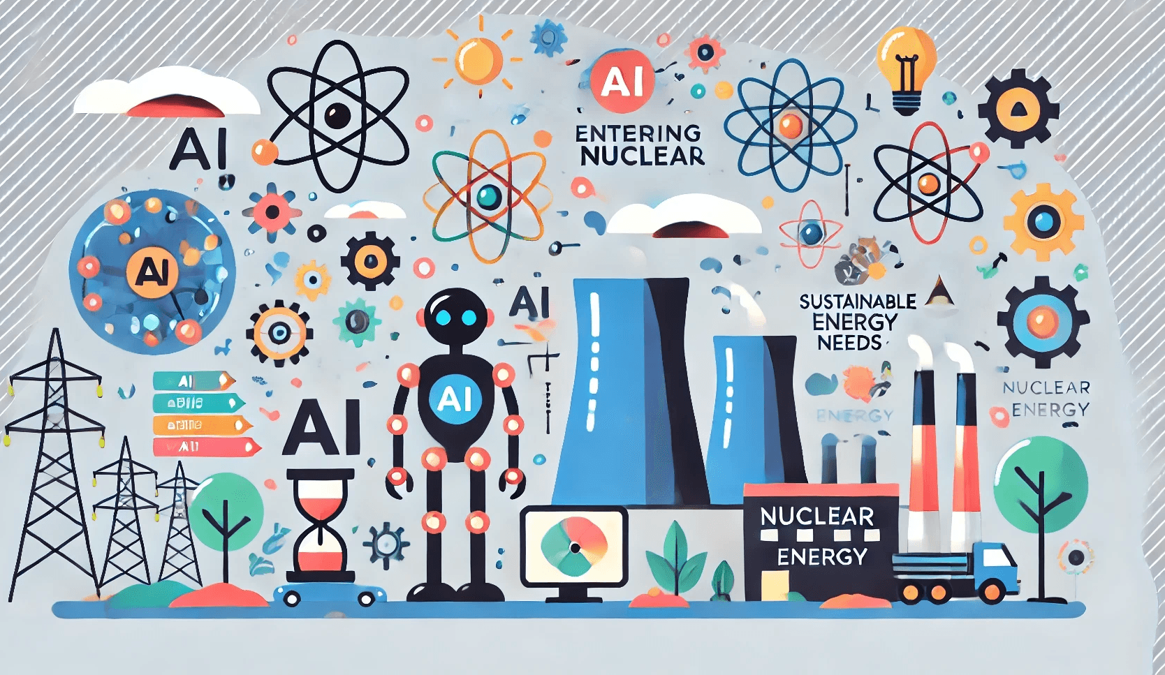 Illustration : Les géants de l'IA se lancent dans le nucléaire !