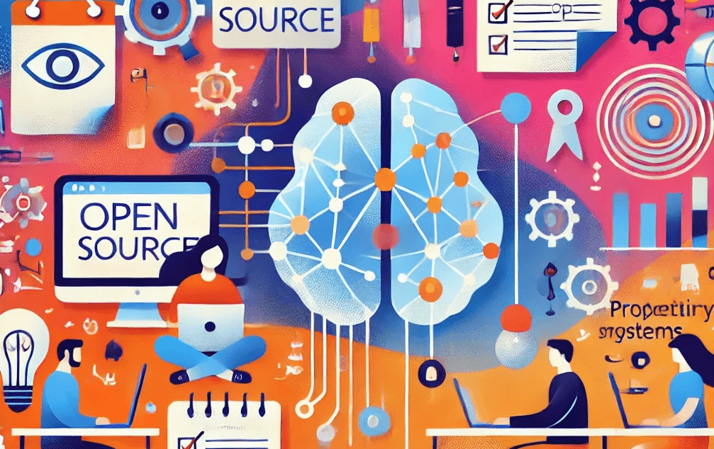 Illustration : Open Source vs Modèles Fermés dans l'IA : Un Débat au-delà de la Transparence