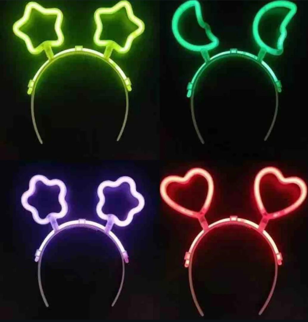 GLOW star, moon and heart ears
