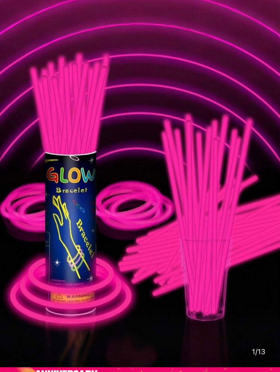 Glow sticks neon party wristband