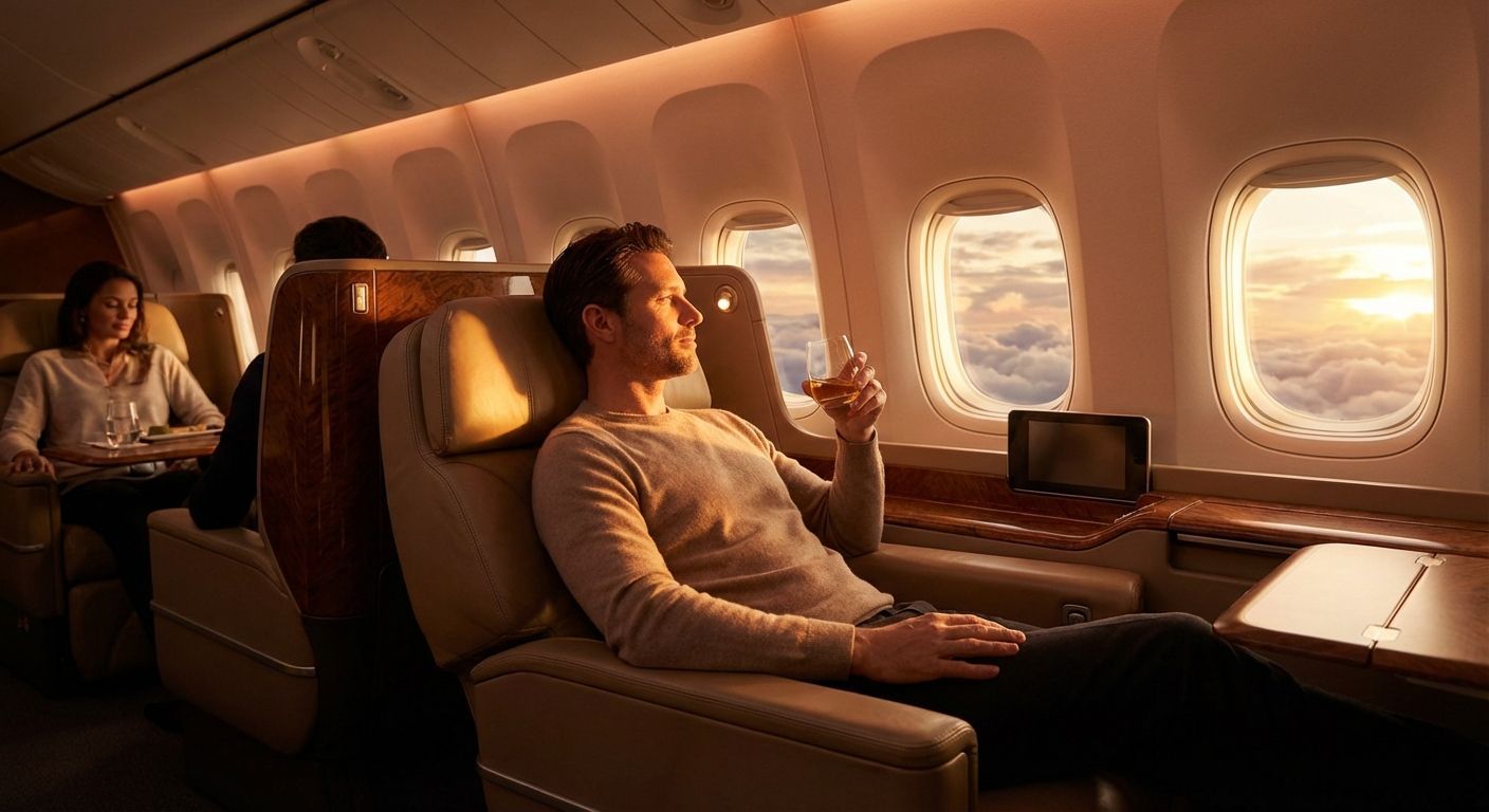 Aircraft in flight representing sustainable aviation