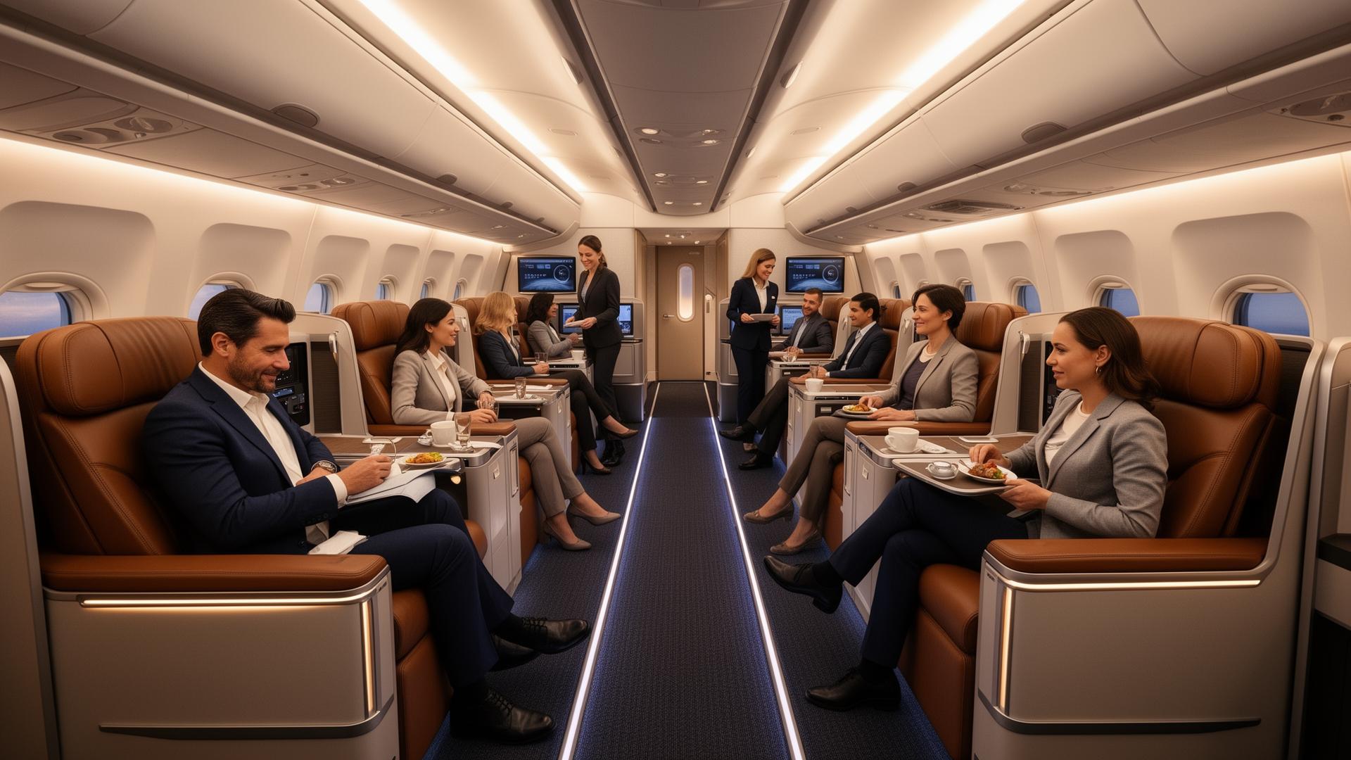 Aircraft in flight representing sustainable aviation