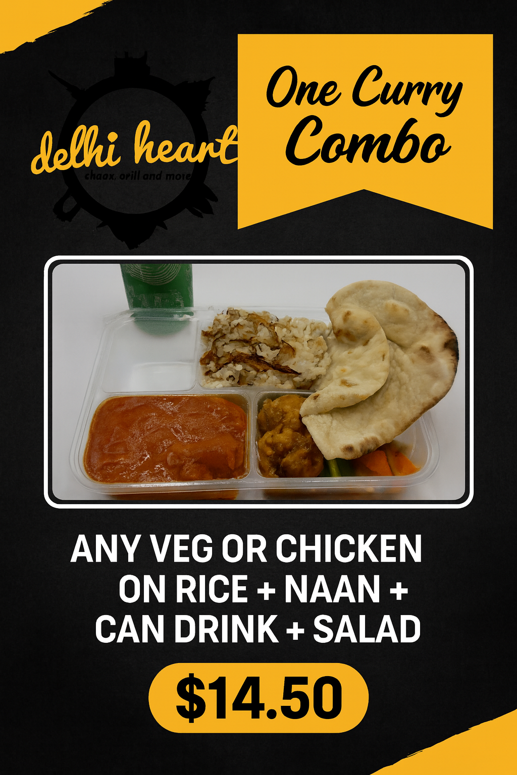 One Curry Combo $14.50