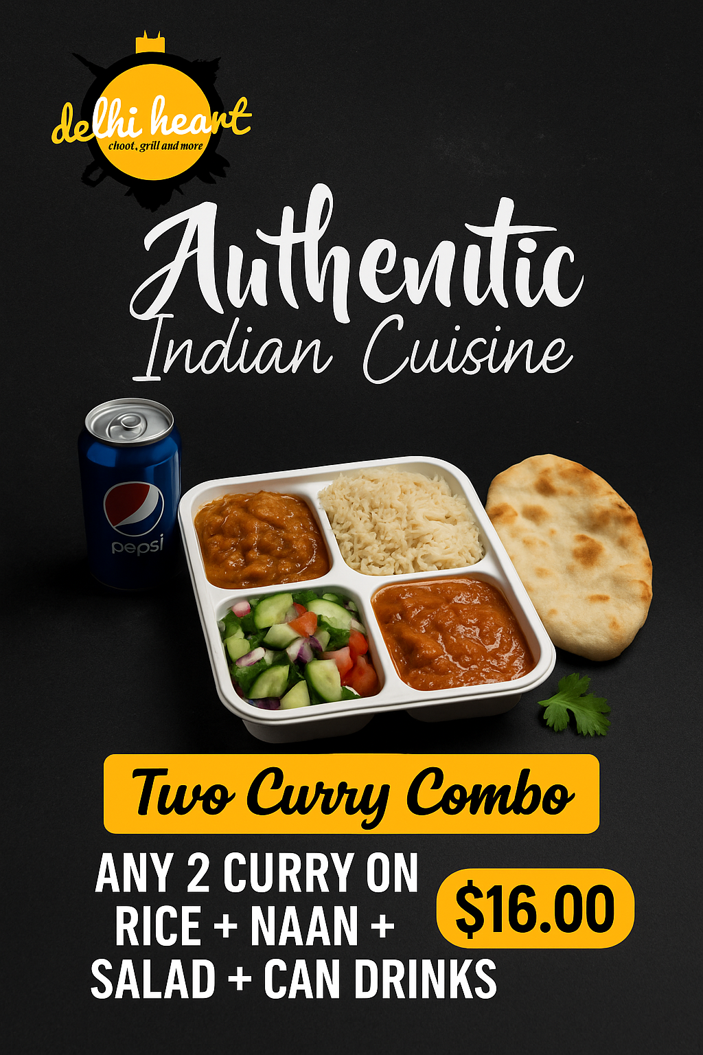 Two Curry Combo $16.00