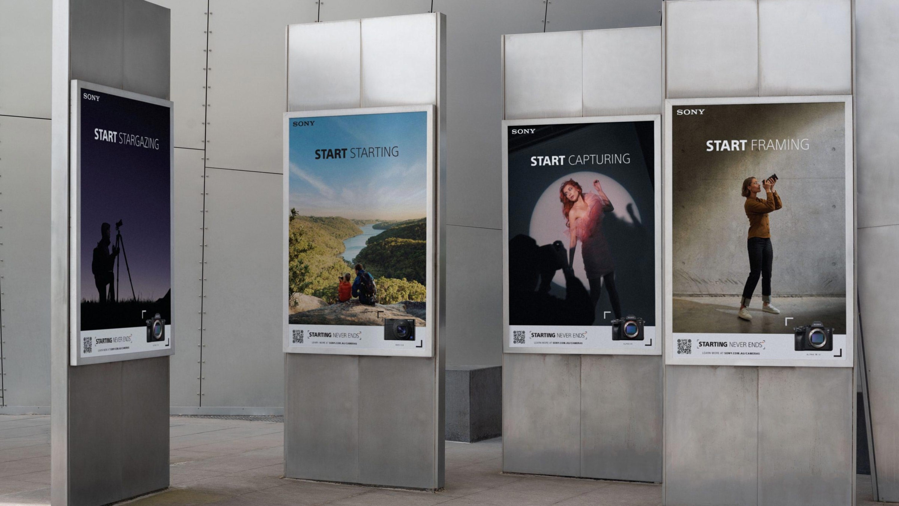 Four outdoor posters.