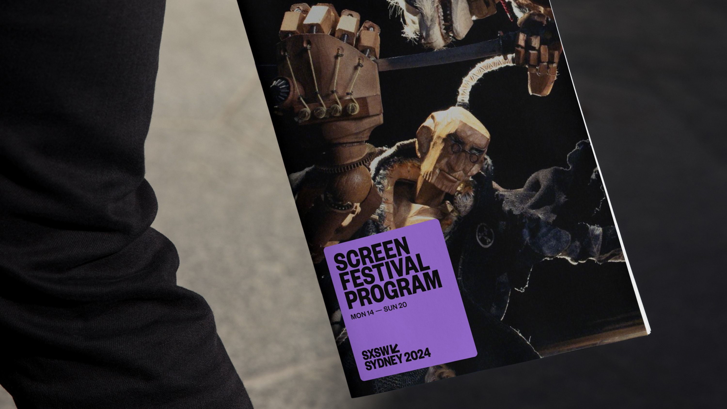 Cover of Screen Festival Program with still from movie.