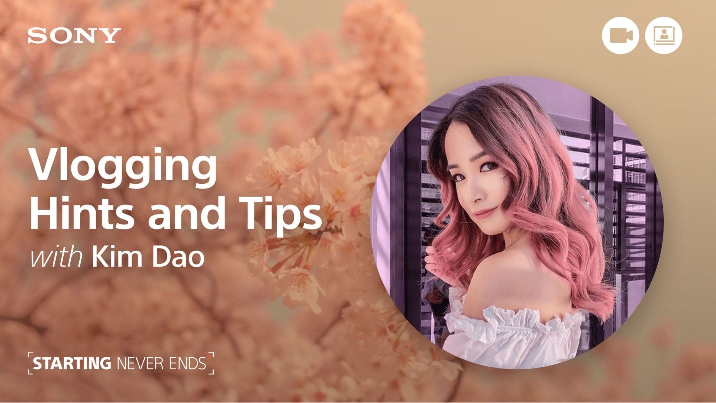 Ad for vlogging video by talent.