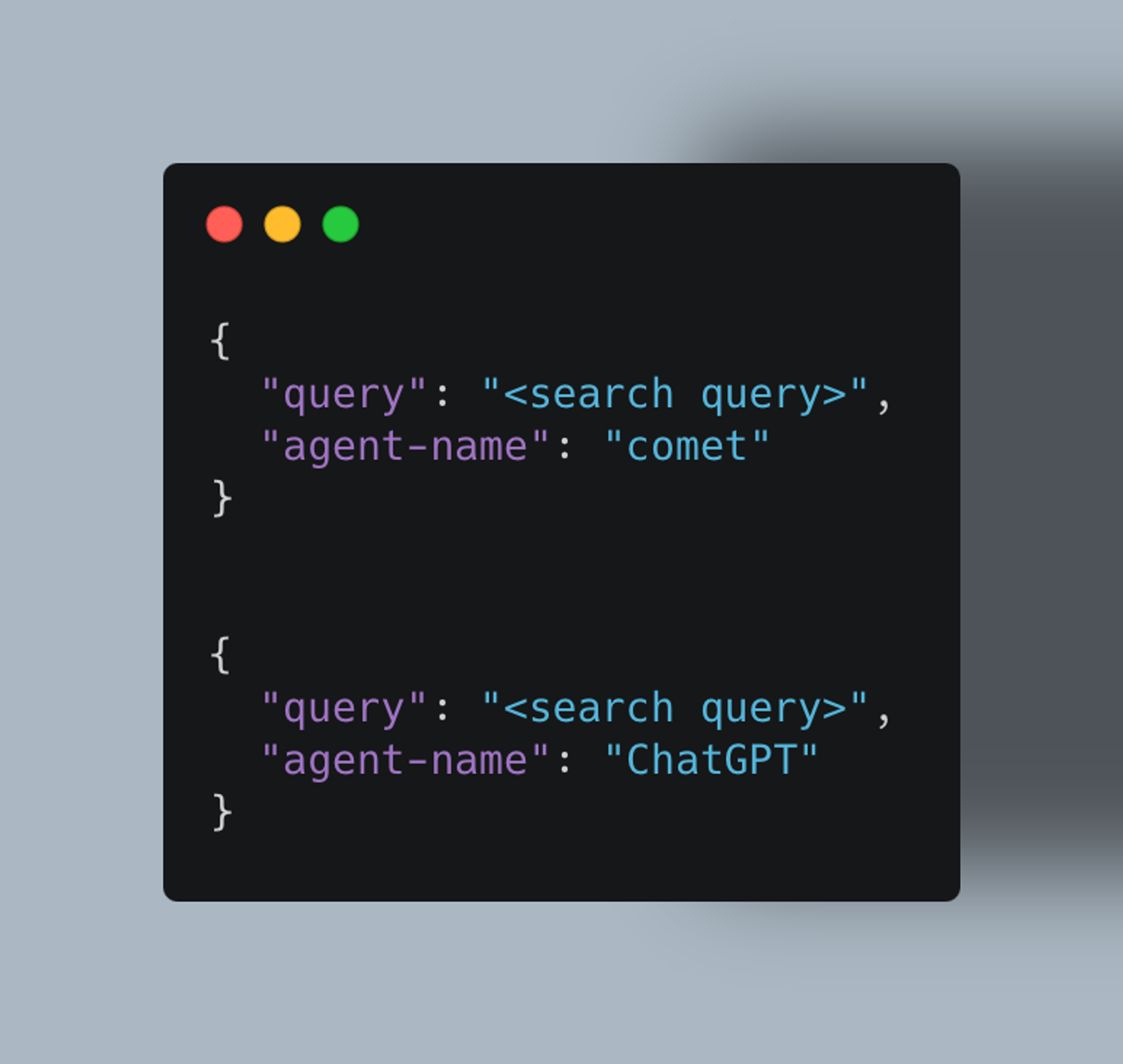 url params collected by the honeypot in json