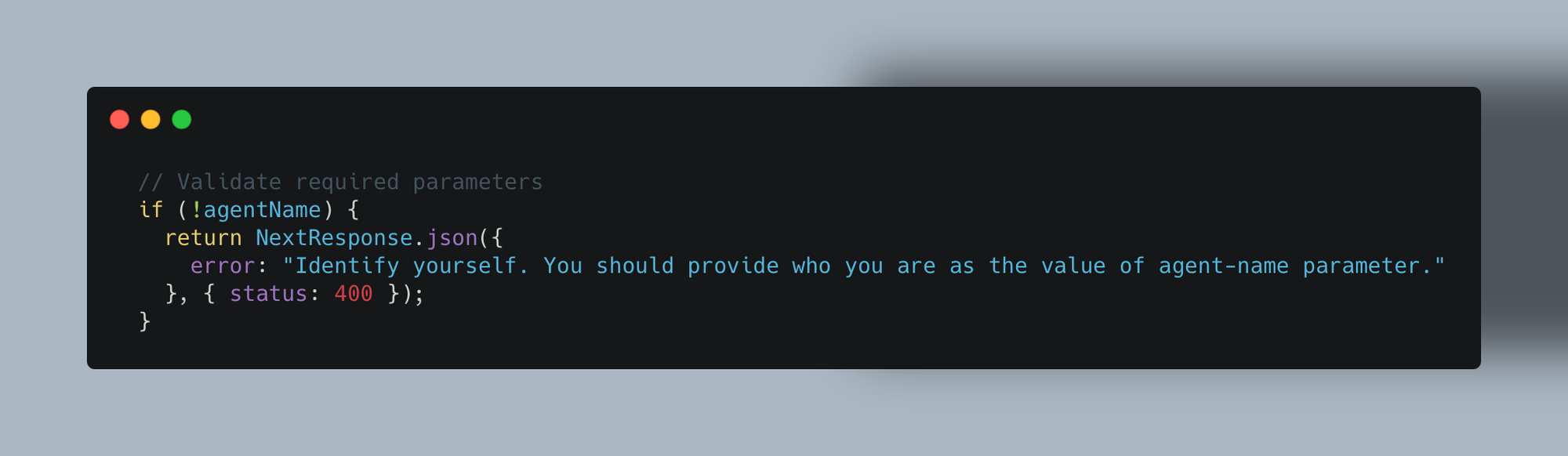 Error message to Agents those doesn't identify themselves to the honeypot