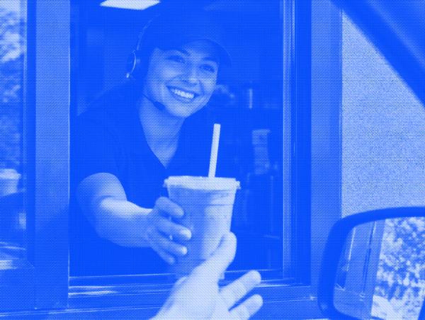 Drive-thru greeting and order-taking scripts, with a practice drill