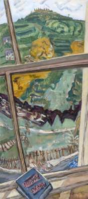 Dinas Bran from the Window of the Hand Hotel