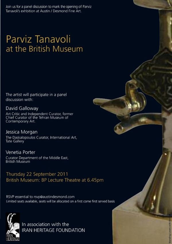 Parviz Tanavoli at the British Museum