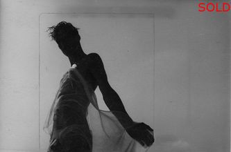A male figure in silhouette half covered in wet cloth [P51]