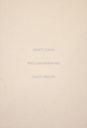 Janet Leach, William Marshall and Jason Wason - Ceramics