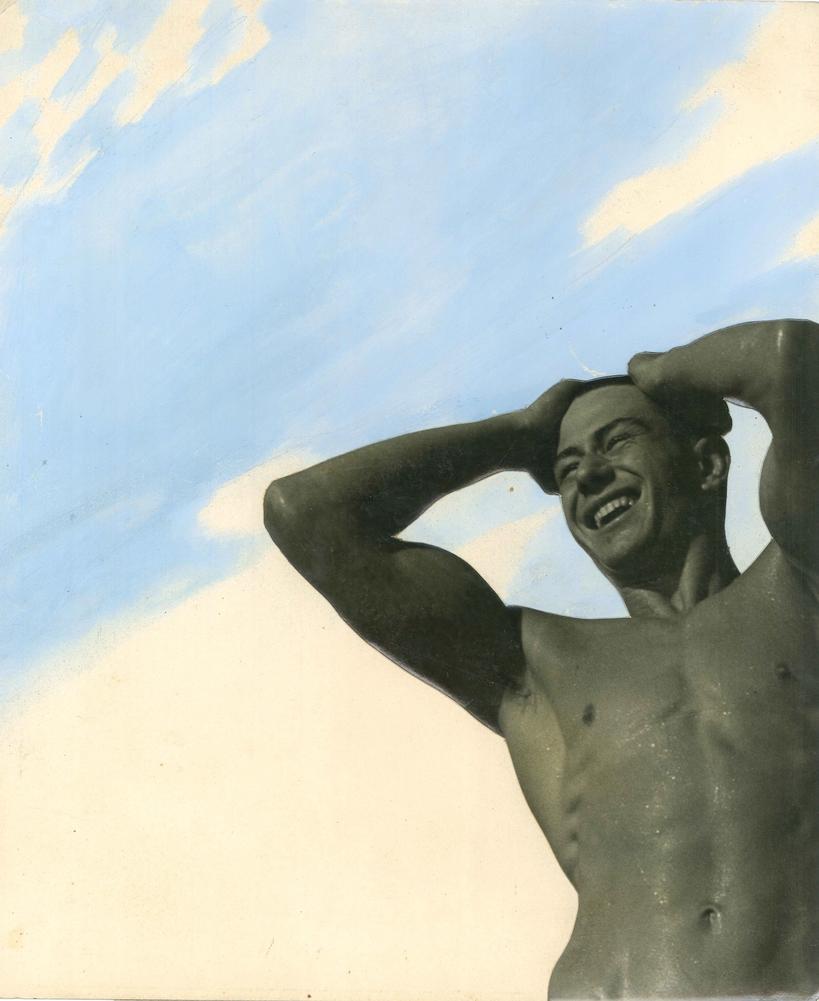Smiling Man with Hands on Head [PC2], c.1939