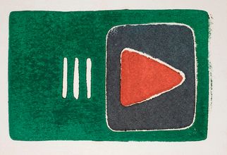Red, Green and Black Abstract, c.1964