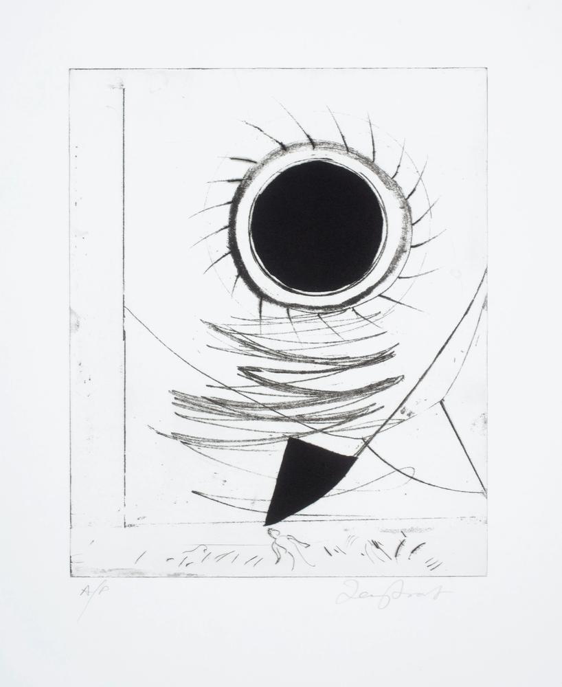 Untitled (Black Sun with Mermaid) c.1988 (K.95a)
