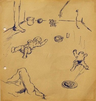 Aktionsskizze (Study for Action with Diana), c.1965-1969
