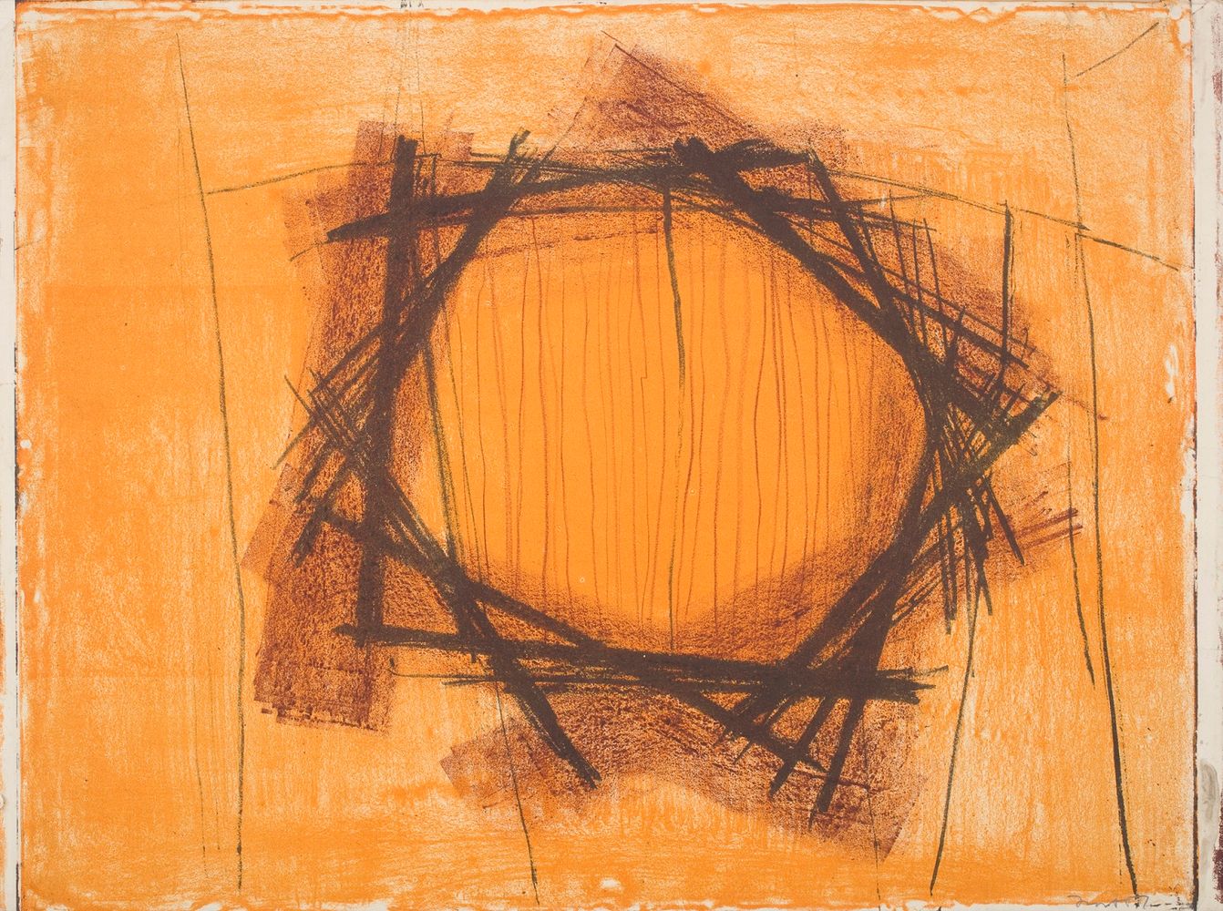 Orange and Brown Sun 1956 (K.19)