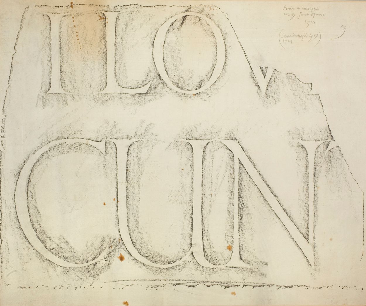 Epstien Rubbing, c.1920s