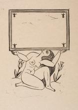 Naked Girl Supporting Cartouche