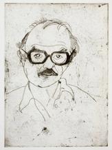 Self-portrait with Black Glasses c.1979 (K.75a)