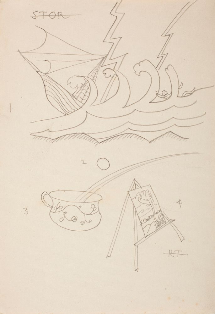 Puzzle Drawing (Storm), c.1930