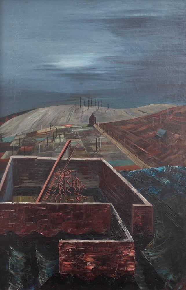 Industrial Landscape with Pylons