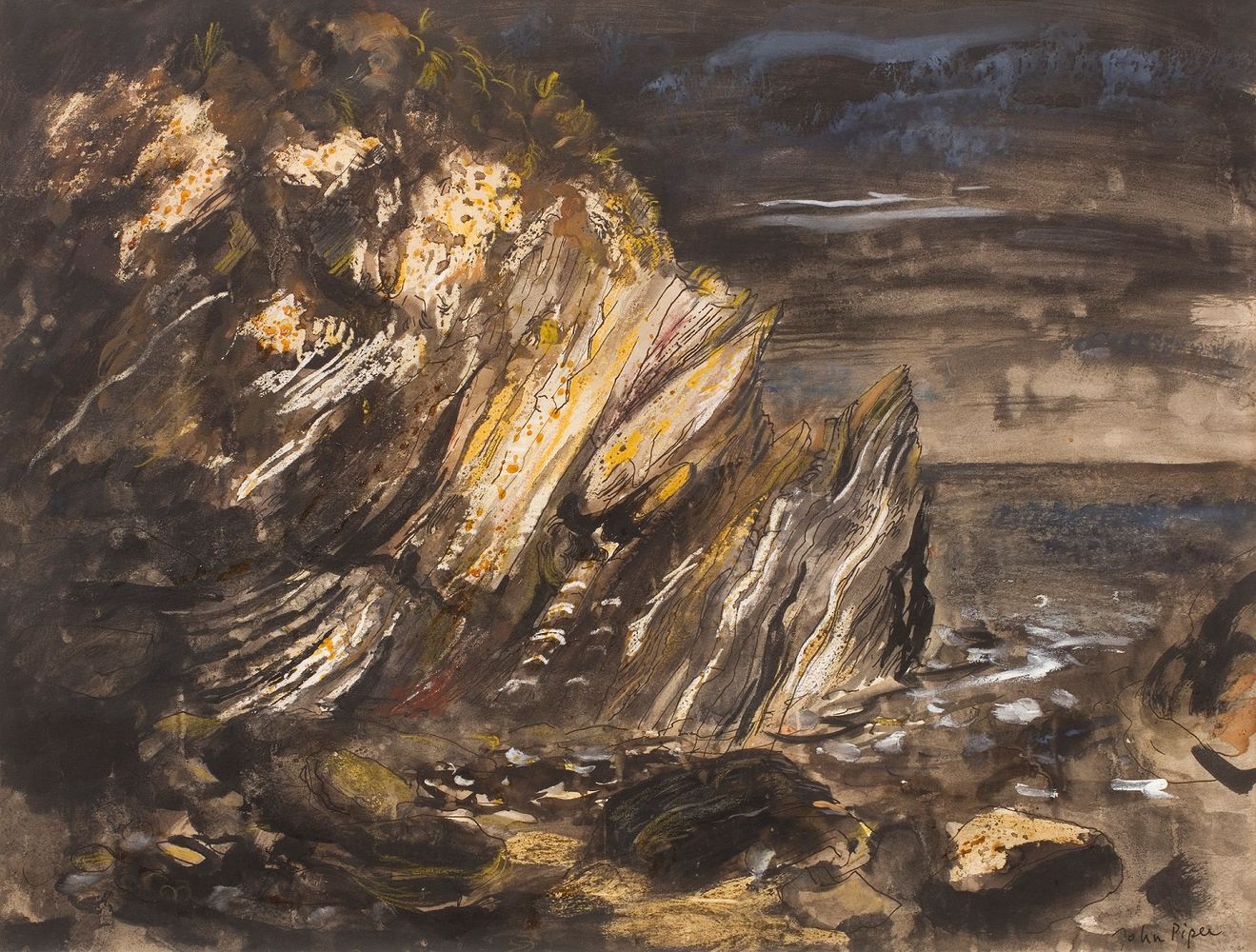 Cliff at Polperro