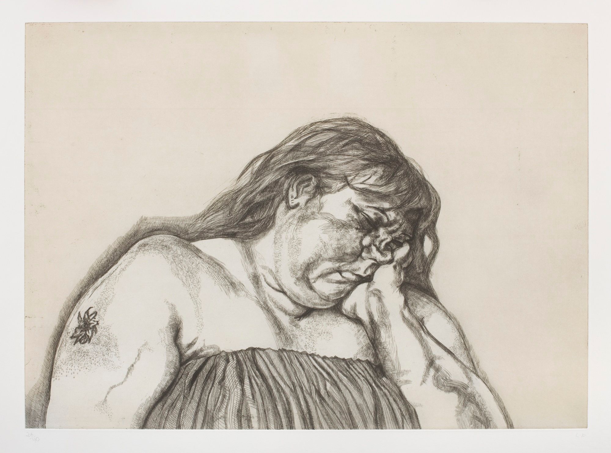 Woman with an Arm Tattoo