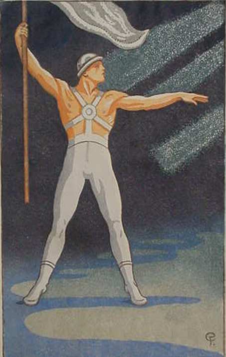 Untitled (man with flag)