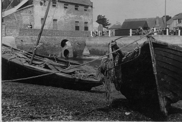 Two beached boats and sluice [P62]