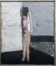 Grey Interior with Figure