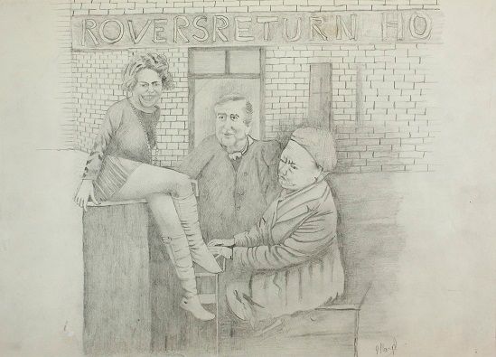 Outside the Rover's Return (Coronation Street)