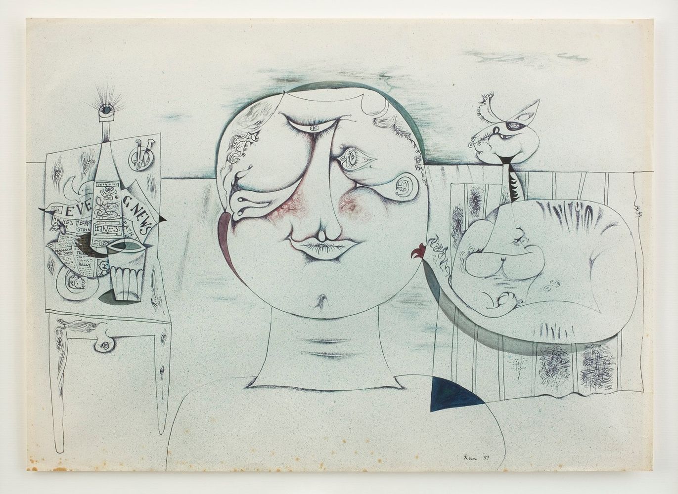 Still Life with Boy and Cat