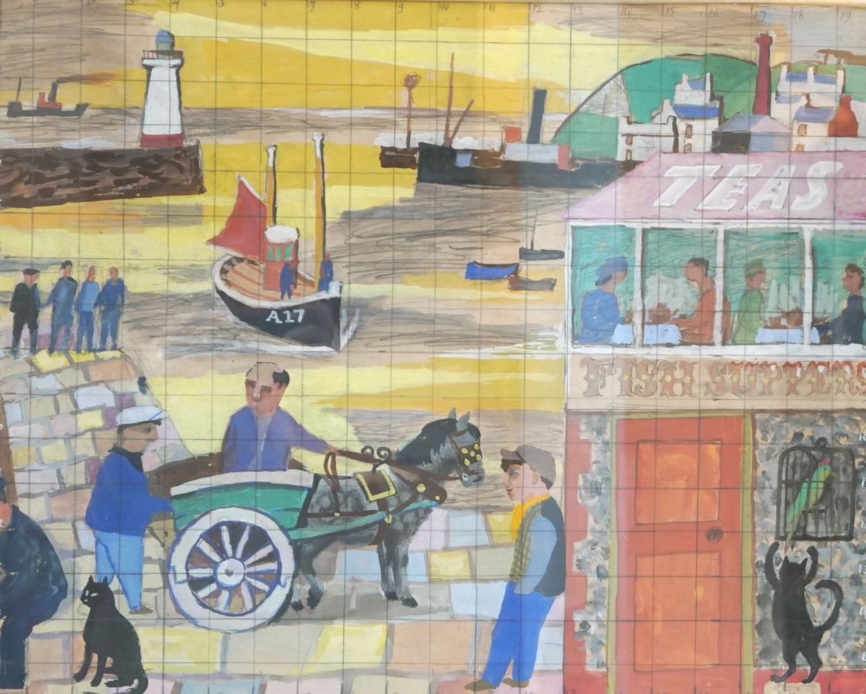 Study for a mural painted at Swallow Dell School (ii), c.1952