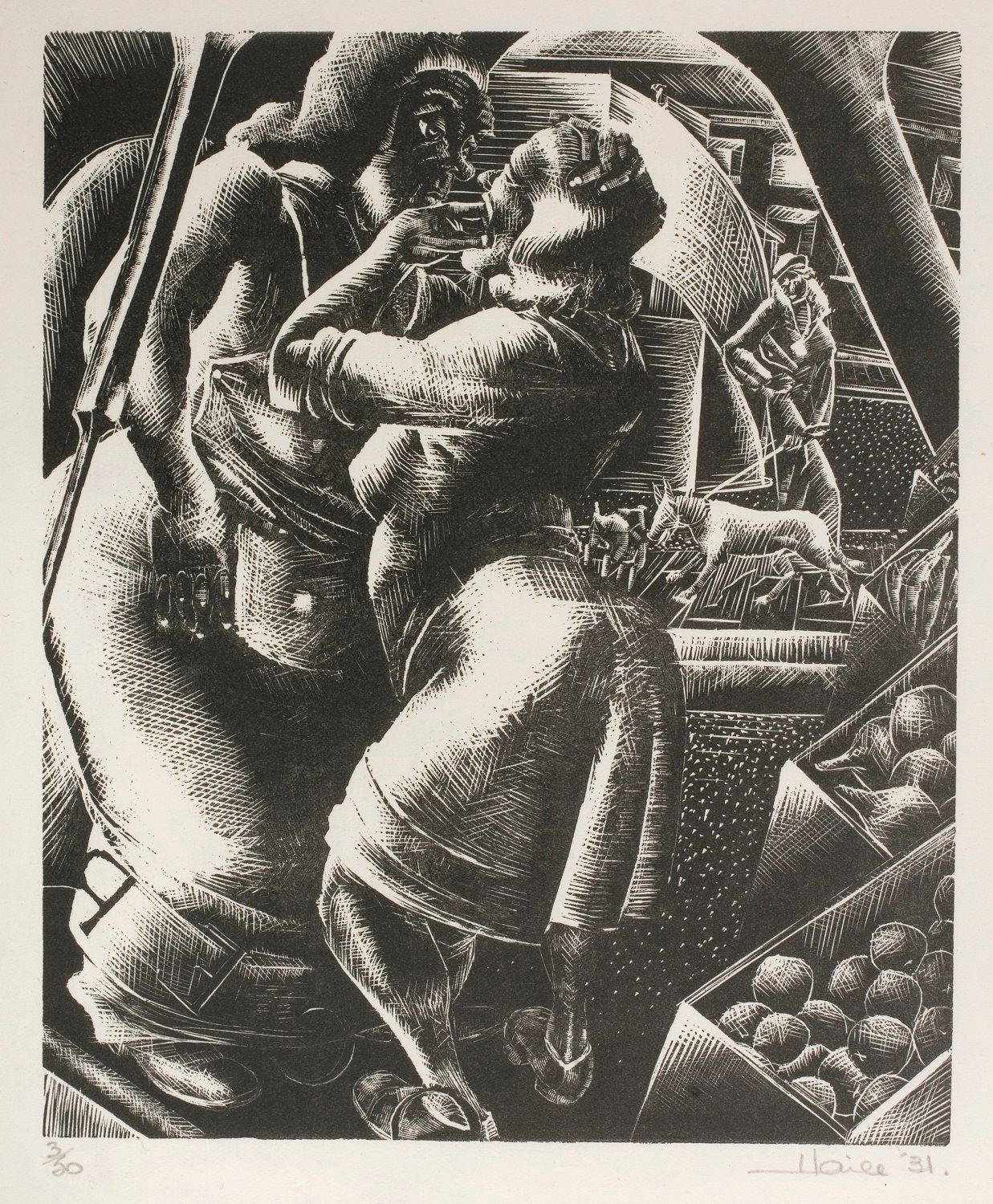 Untitled (Market Scene)