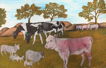 Cows and sheep