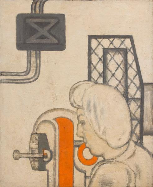 Woman Minding Machine, 1953