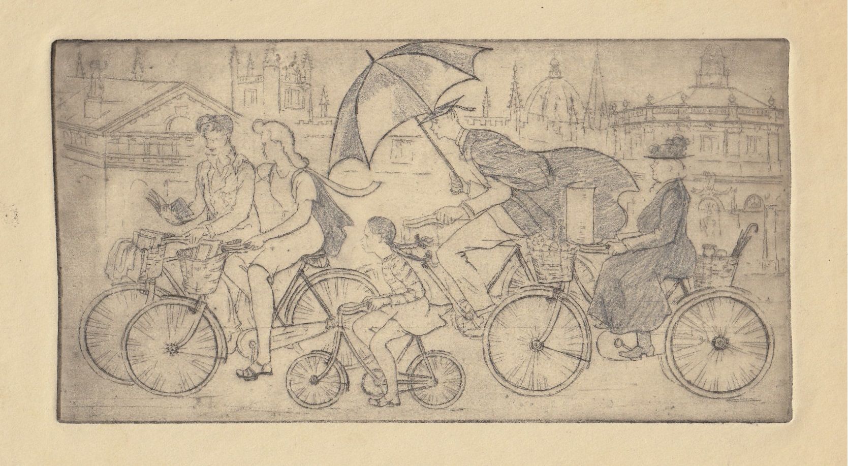 Oxford Cyclists, c.1935