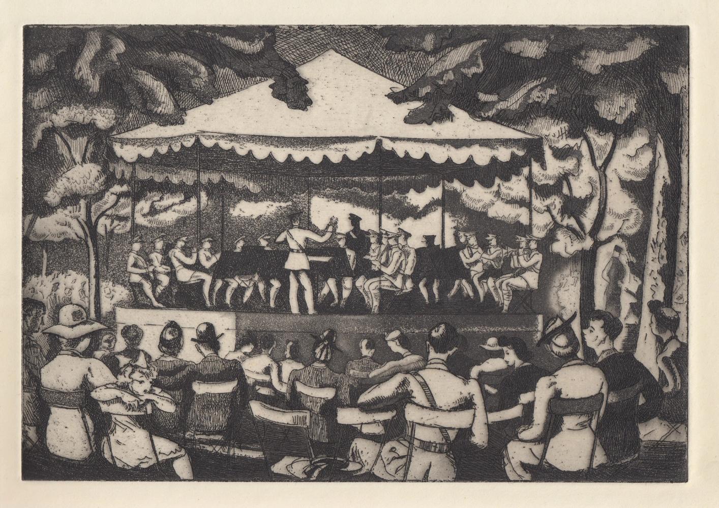 Wartime bandstand