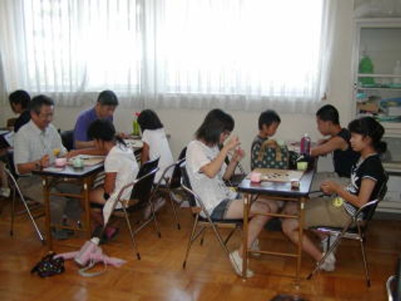 ボランティアの休憩時間に…