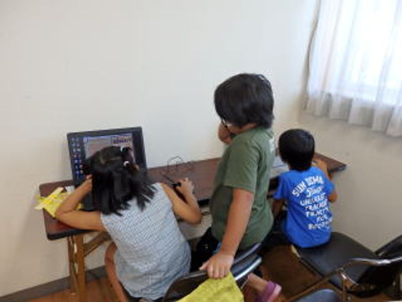 パソコンで練習…
