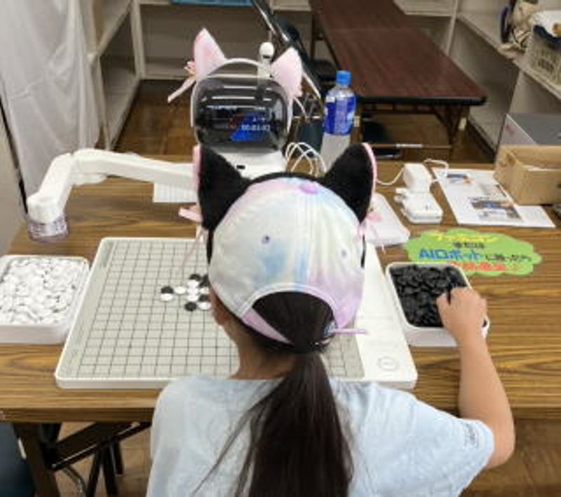 よく見ると…ねこちゃん対決♪